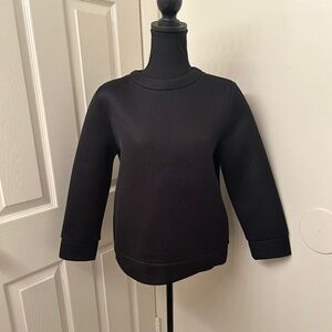 Kate spade "Saturday" NWT Black Mesh Crewneck Sweatshirt Size Medium